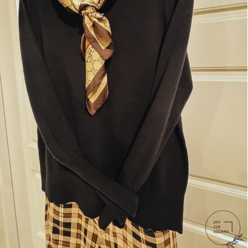 Spartina 449 Avril Black Turtleneck Sweater