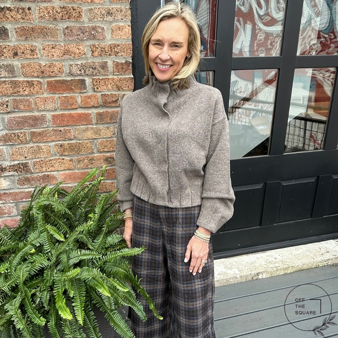 Plaid Wide-Leg Palazzo Pants