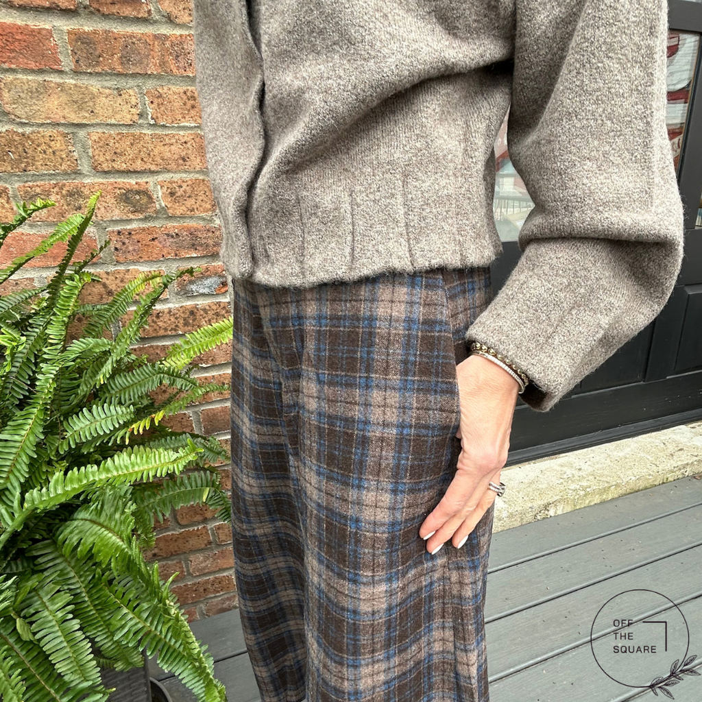 High-Neck Button Sweater Jacket