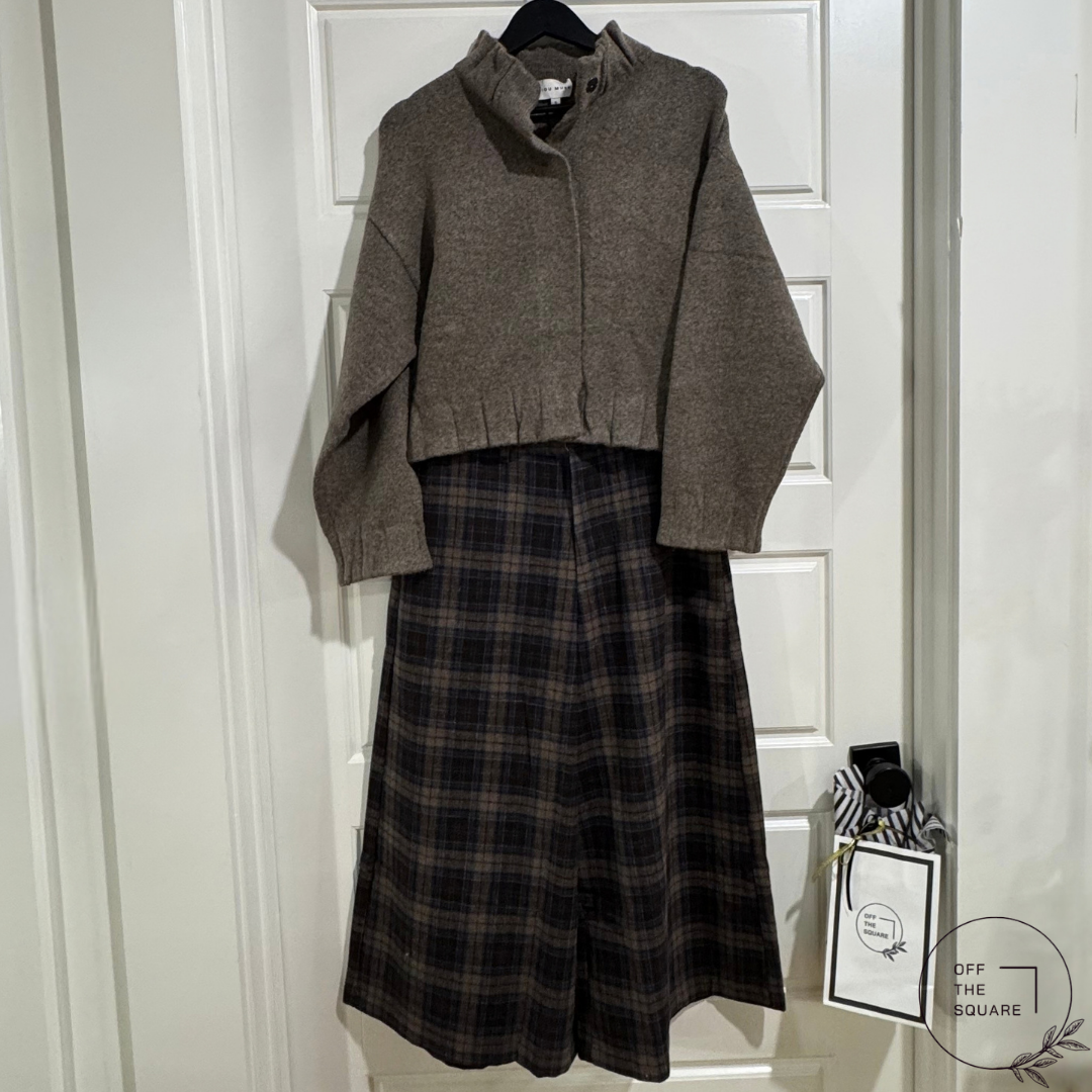 Plaid Wide-Leg Palazzo Pants