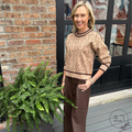 Dark Brown Leather-Look Pants